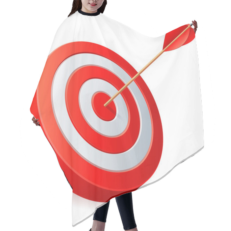 Personality  Target With Arrow. Hair Cutting Cape