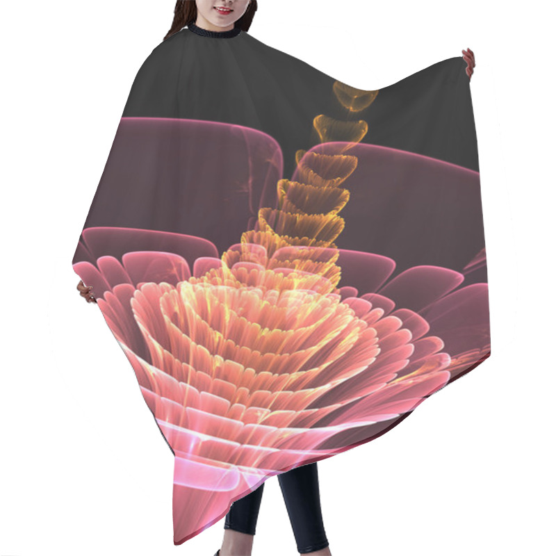 Personality  Abstract Fractal Flower Hair Cutting Cape