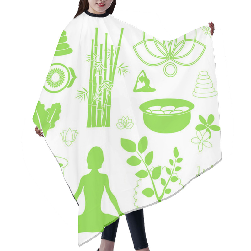 Personality  Vector Spa Meditation Background Hair Cutting Cape