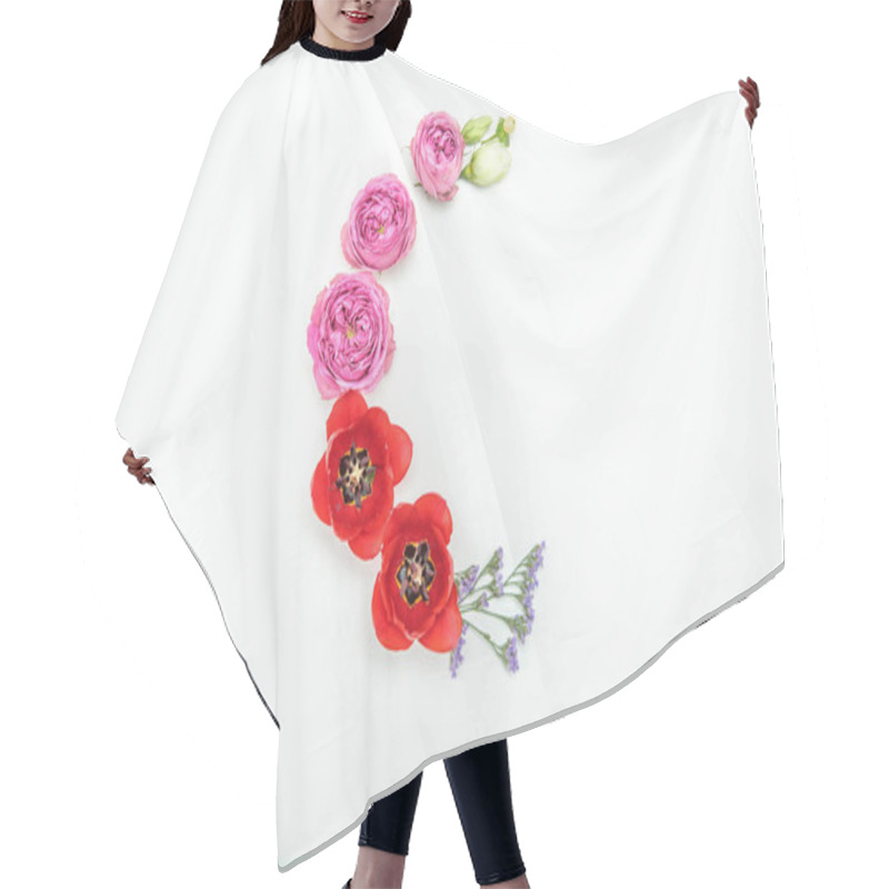 Personality  Beautiful Blooming Flowers Hair Cutting Cape