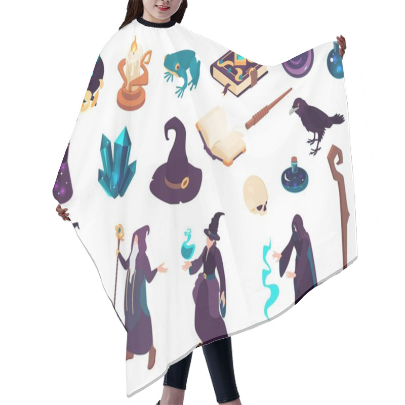 Personality  Magic Isometric Set Hair Cutting Cape