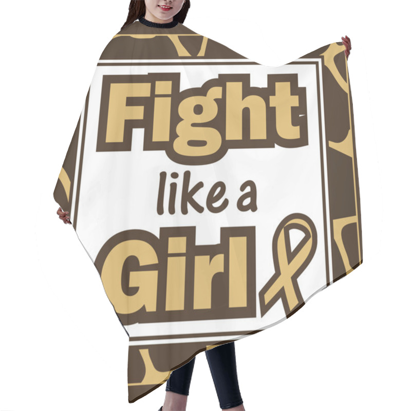 Personality  Breast Cancer Awareness-Fight Like A Girl Hair Cutting Cape