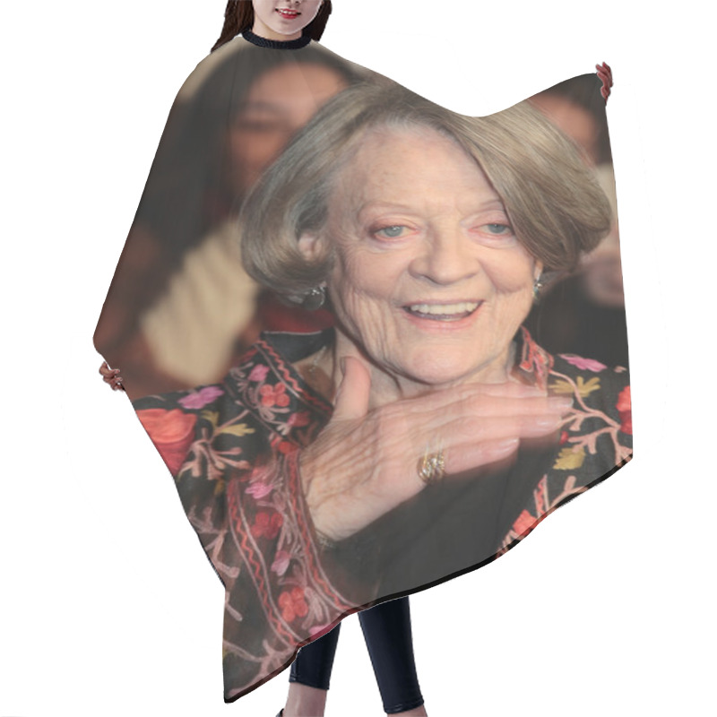 Personality  Actress Dame Maggie Smith Hair Cutting Cape