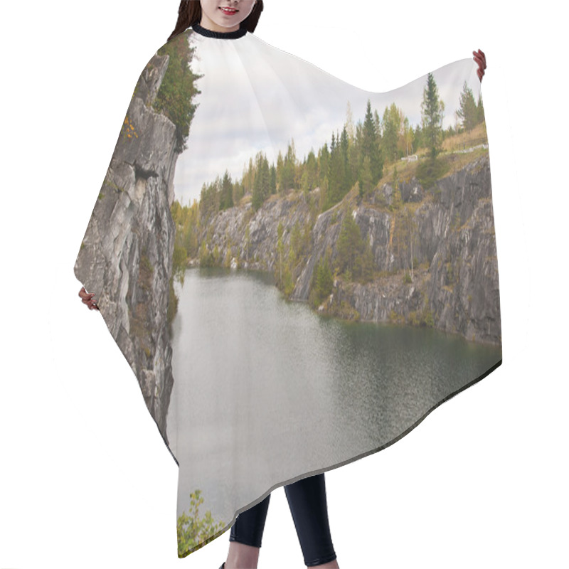 Personality  Forest Lake In The Rocks Hair Cutting Cape