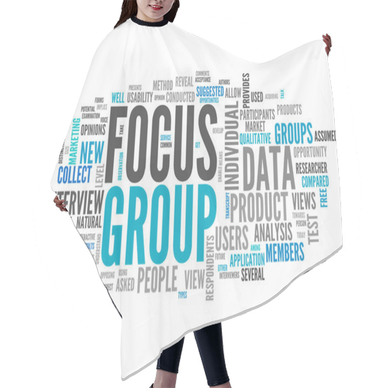 Personality  Word Cloud Focus Group Hair Cutting Cape