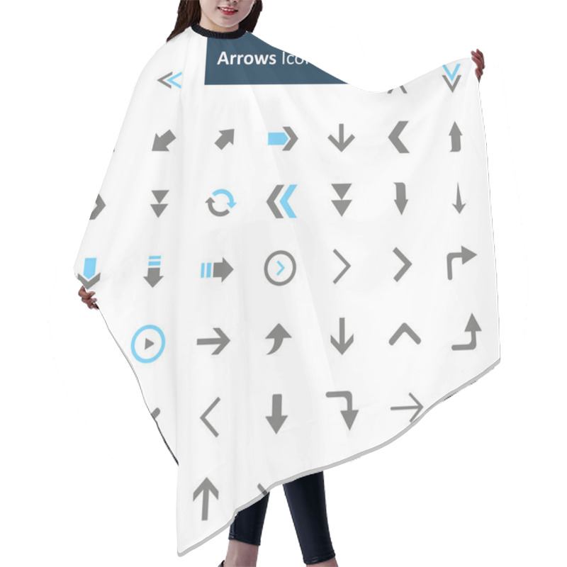 Personality  Arrows Icon Set Hair Cutting Cape