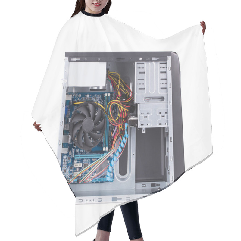 Personality  Open PC Computer Case. Hair Cutting Cape