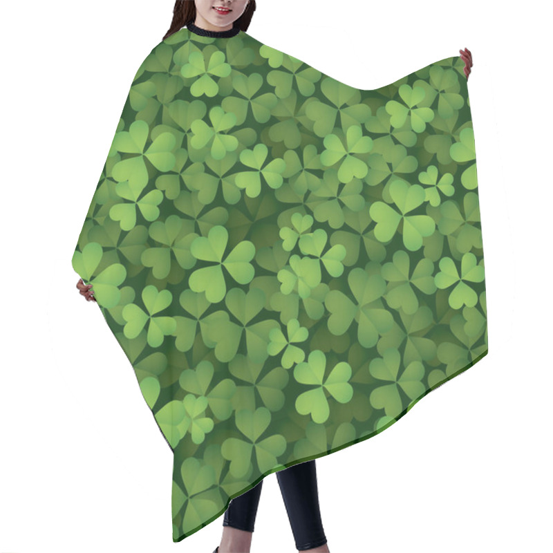 Personality  Greeting Card With Clover Leaves Hair Cutting Cape