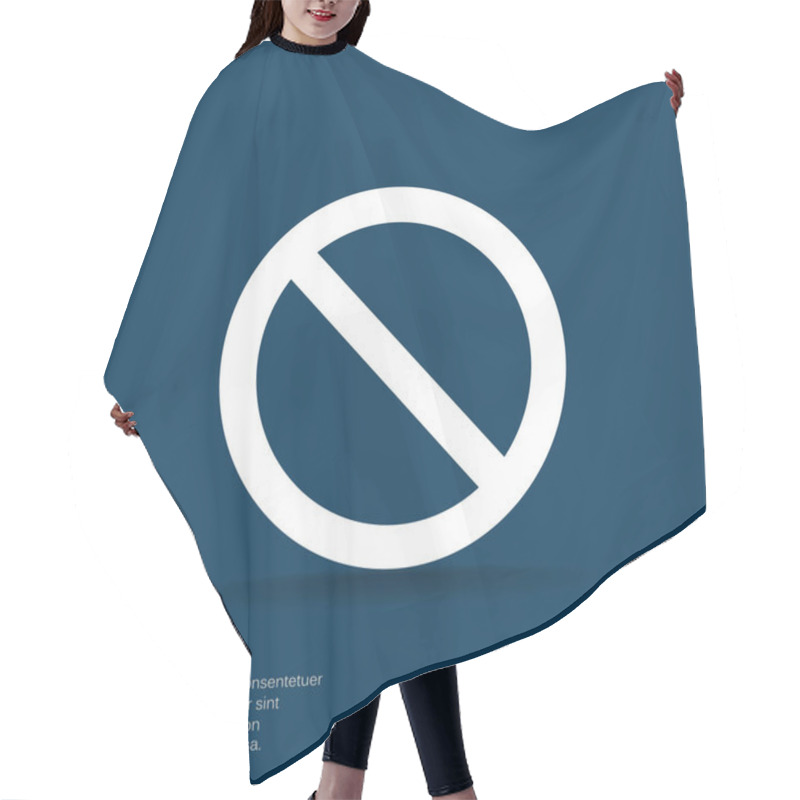 Personality  Forbidden Sigh Icon Hair Cutting Cape