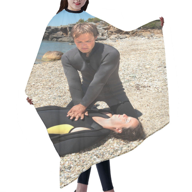 Personality  Diver Rescue Hair Cutting Cape