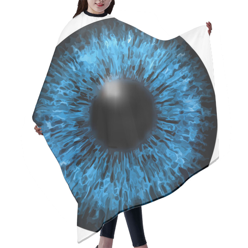 Personality  Eye Iris Vector Texture Hair Cutting Cape