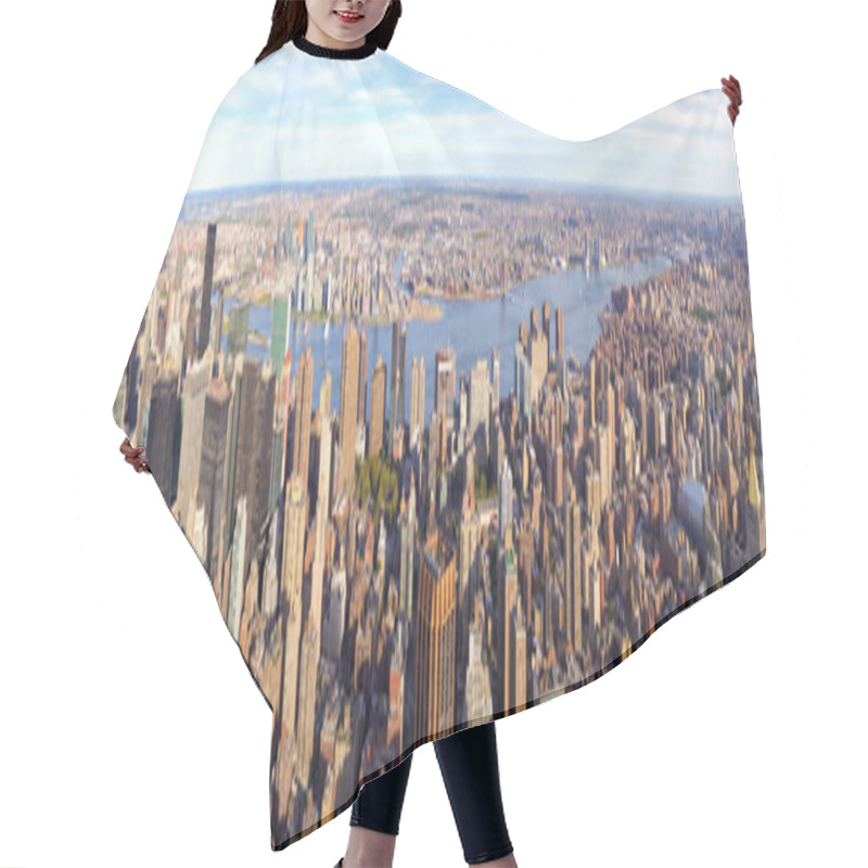 Personality  Aerial View Of New York Hair Cutting Cape