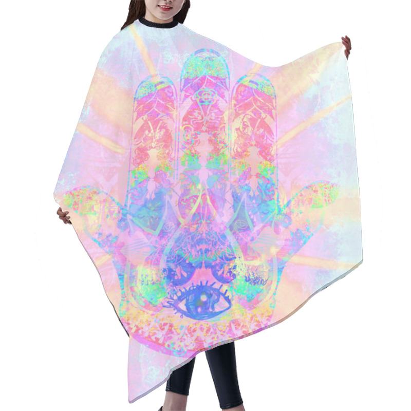 Personality  Hamsa Hand Of Fatima Hair Cutting Cape