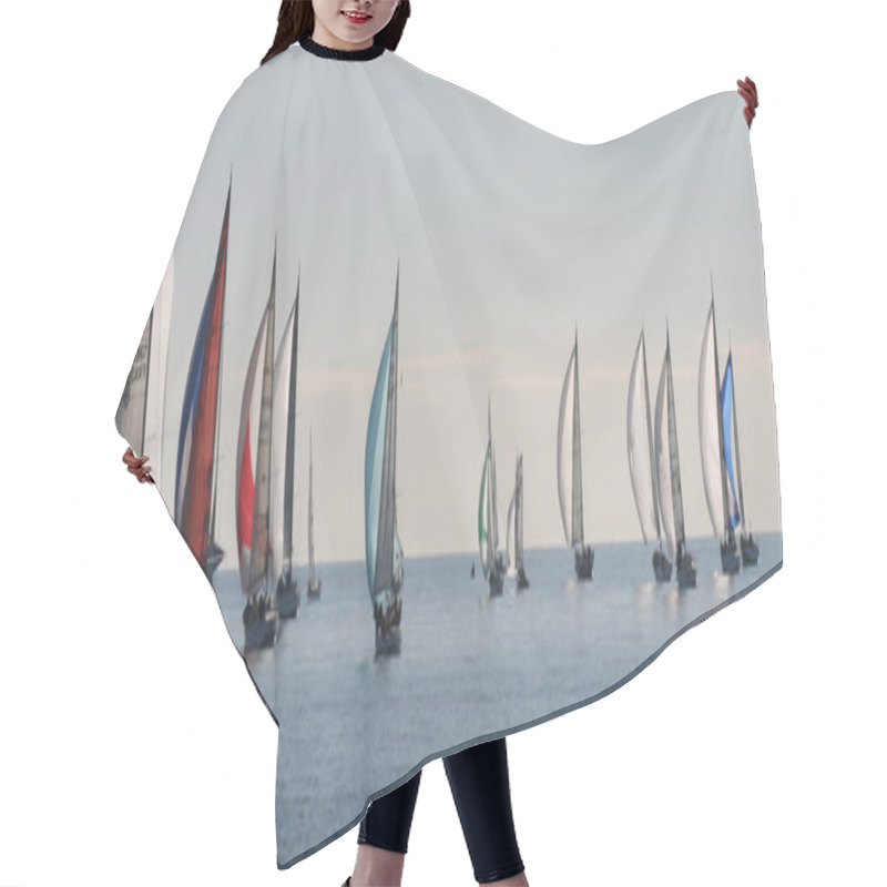 Personality  Sailing Boat Race In French Riviera Hair Cutting Cape