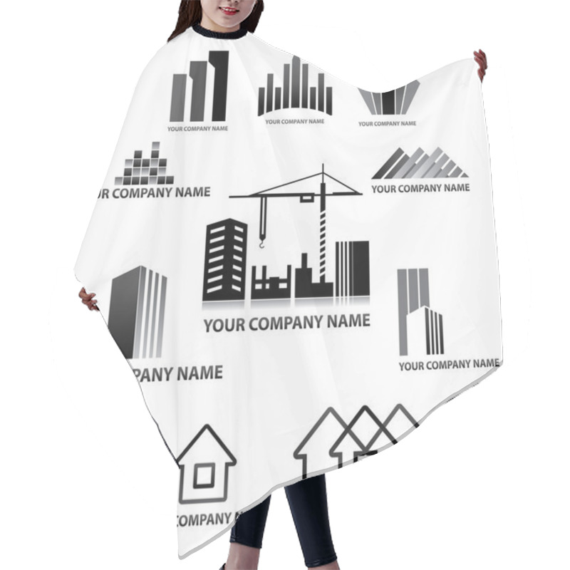 Personality  Template-sign-construction Hair Cutting Cape