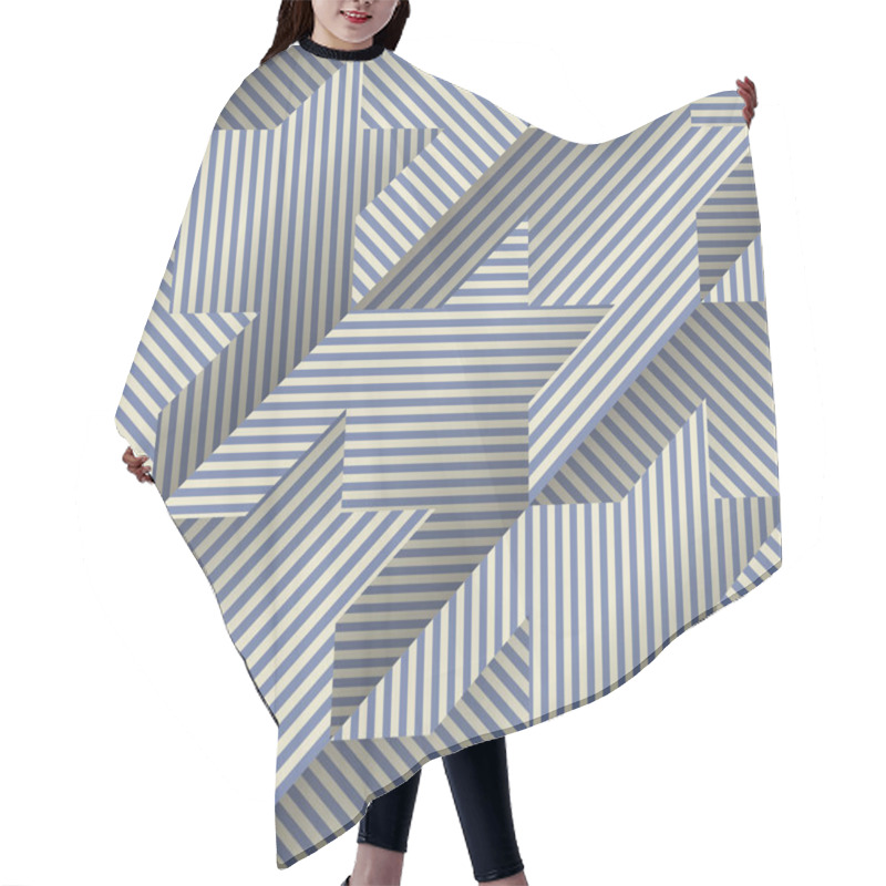 Personality  Hounds-tooth Pattern In Abstract Low Poly Geometric Style. Hair Cutting Cape