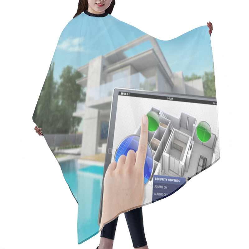 Personality  Home Automation System Hair Cutting Cape