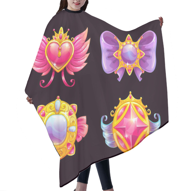 Personality  Cute Fantasy Decorative Precious Awards Set. Hair Cutting Cape