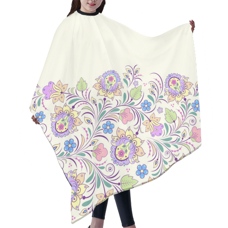 Personality  Floral Pattern Hair Cutting Cape