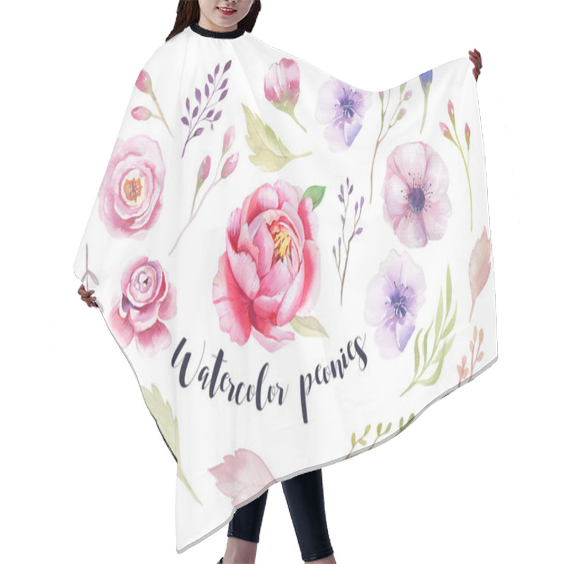 Personality  Floral Decoration Elements Hair Cutting Cape