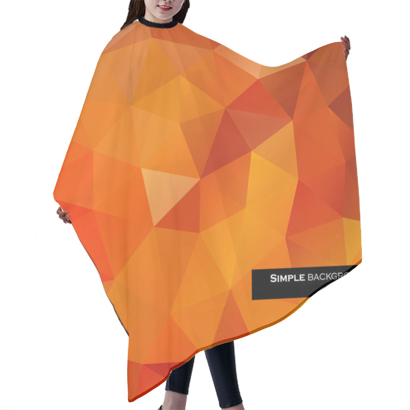 Personality  Triangles Abstract Background Hair Cutting Cape