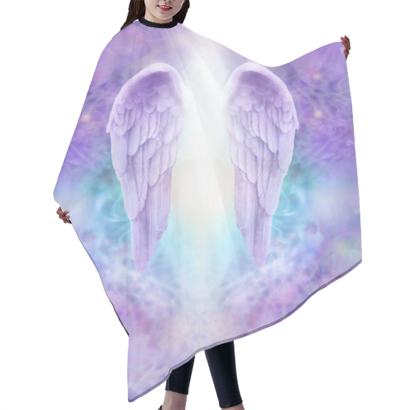 Personality  Lilac Angel Wings And Divine Light Hair Cutting Cape