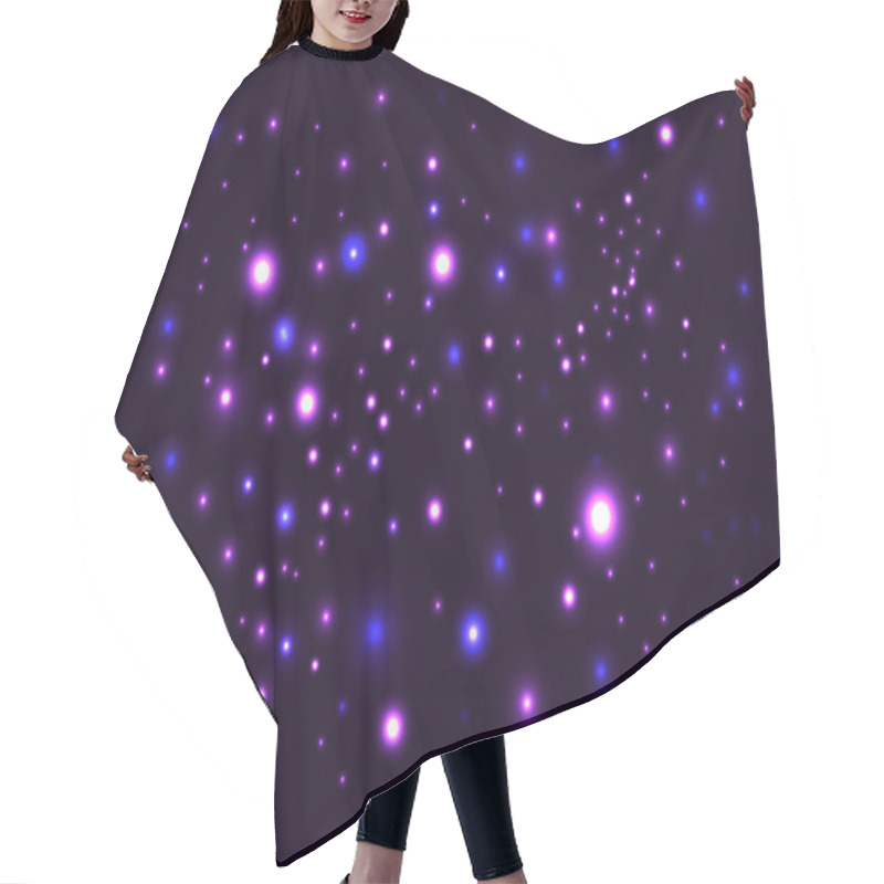 Personality  Purple Abstract Galaxy Hair Cutting Cape