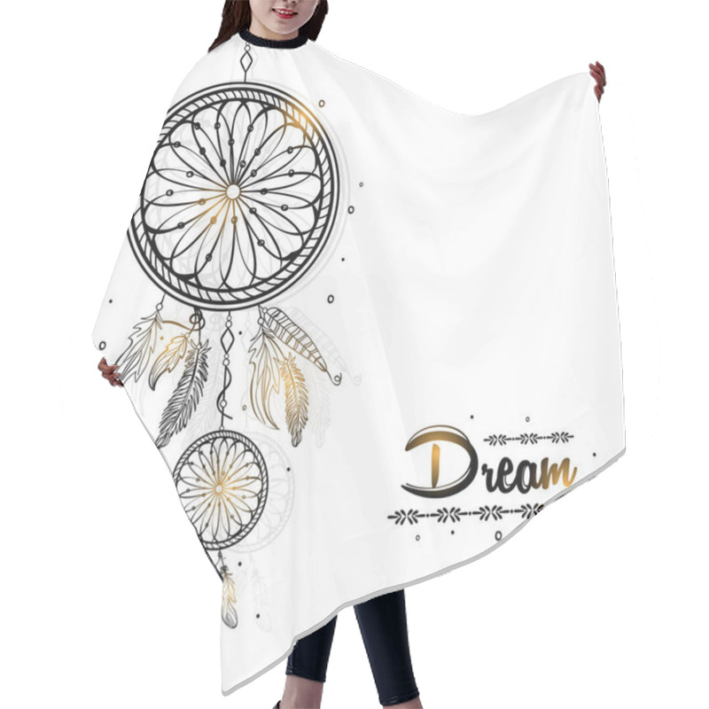 Personality  Creative Boho Style Dream Catcher. Hair Cutting Cape