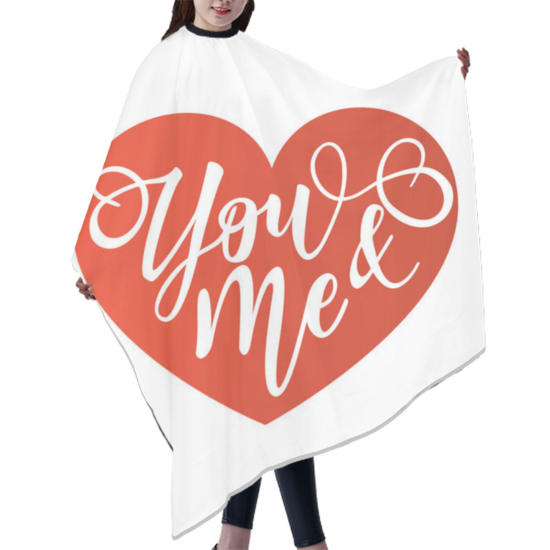 Personality  'You And Me' Inspirational Lettering Motivation Poster Hair Cutting Cape