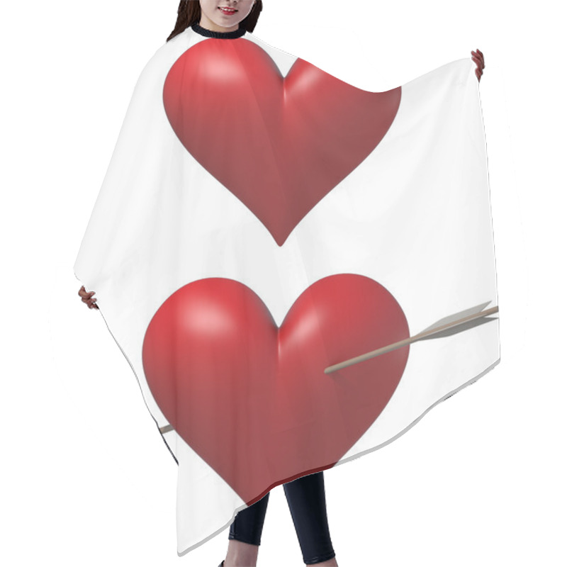 Personality  Heart Hair Cutting Cape