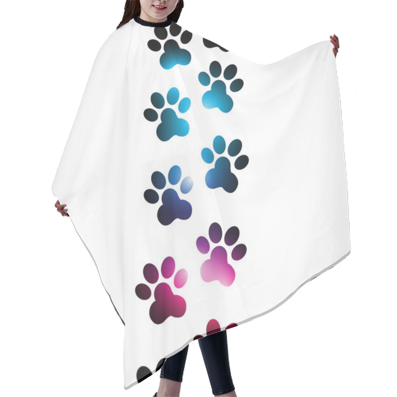 Personality  Vector Abstract Paws Hair Cutting Cape