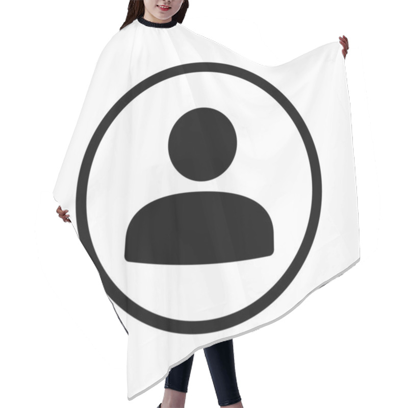 Personality  User Account Icon. Default Avatar Profile. Vector Hair Cutting Cape