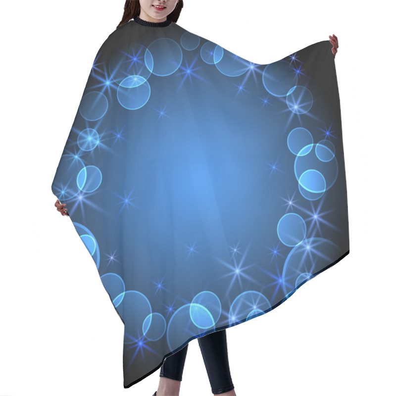 Personality  Glowing Stars And Boke Hair Cutting Cape