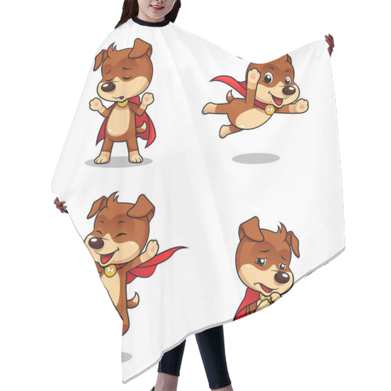 Personality  Superhero Puppy Dog 02 Hair Cutting Cape