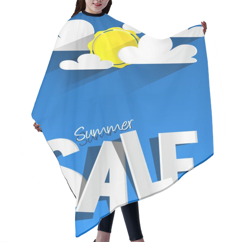 Personality  Hard Discount Summer Sale With Clouds And Sun Hair Cutting Cape