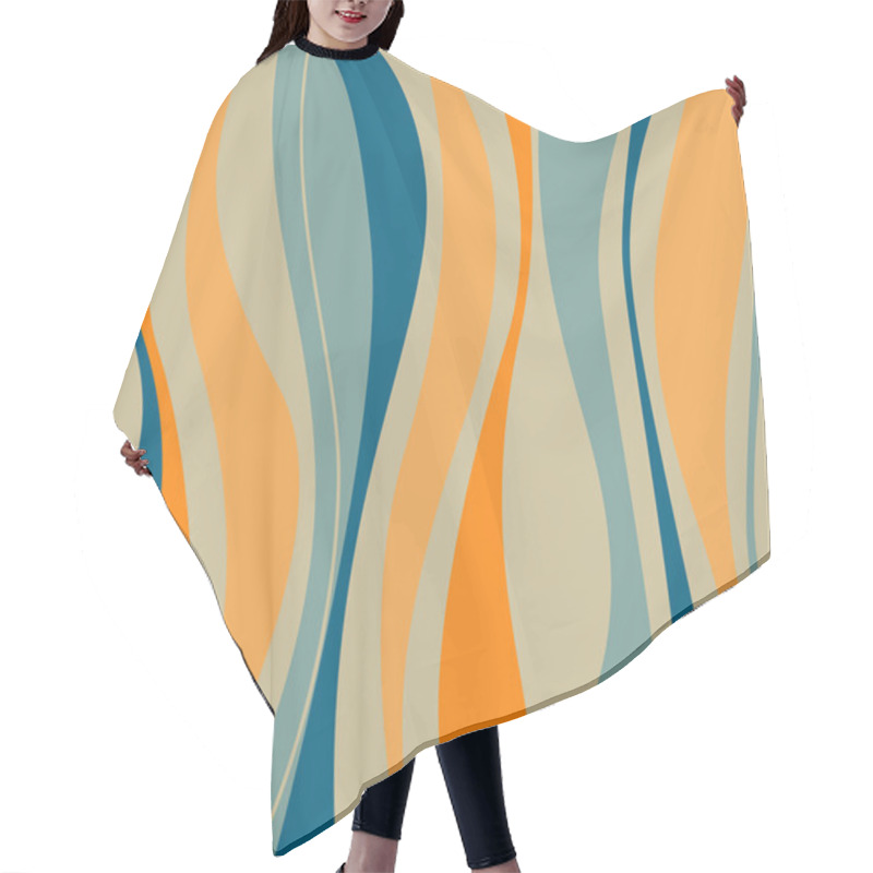 Personality  Retro Background Hair Cutting Cape