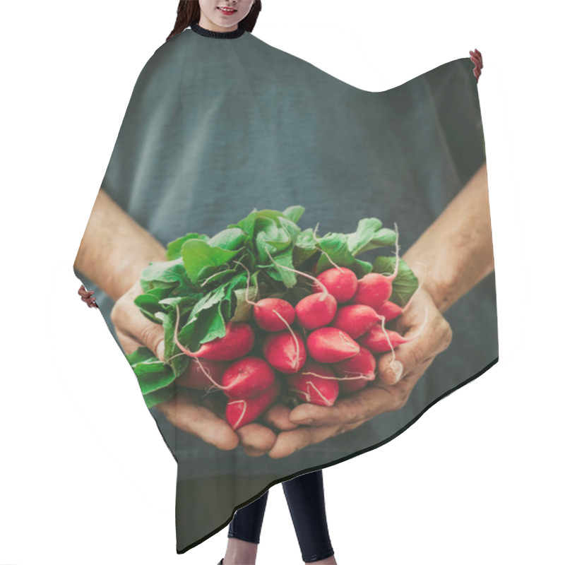 Personality  Farmer With Vegetables Hair Cutting Cape