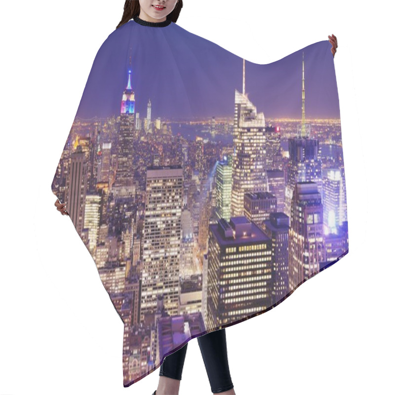 Personality  New York City Aerial View Hair Cutting Cape