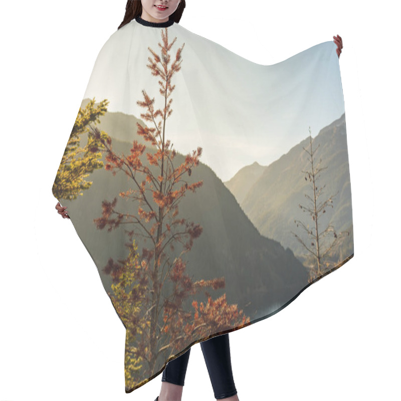 Personality  Sunset Views Of Diablo Lake Surrounded By Mountains, In North Cascades Hair Cutting Cape