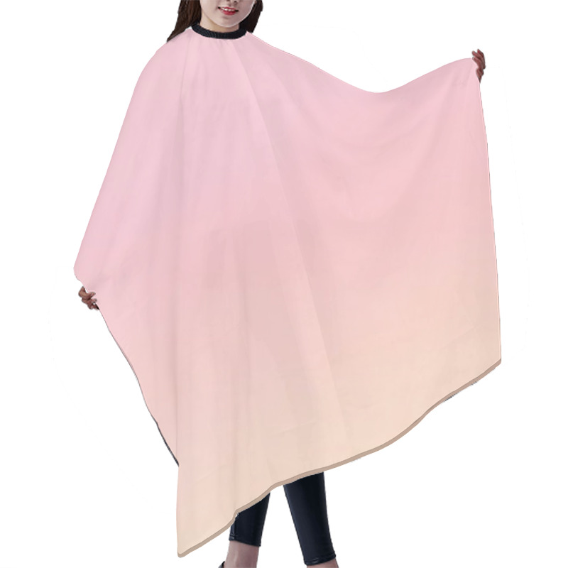 Personality  Soft Pink And Peach Gradient Minimalist Background Hair Cutting Cape