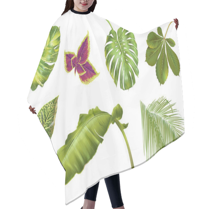 Personality  Tropical Plants Set Hair Cutting Cape