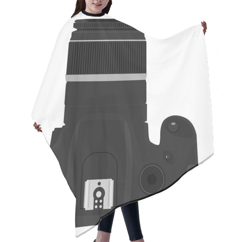 Personality  Realstic Photo Camera Hair Cutting Cape