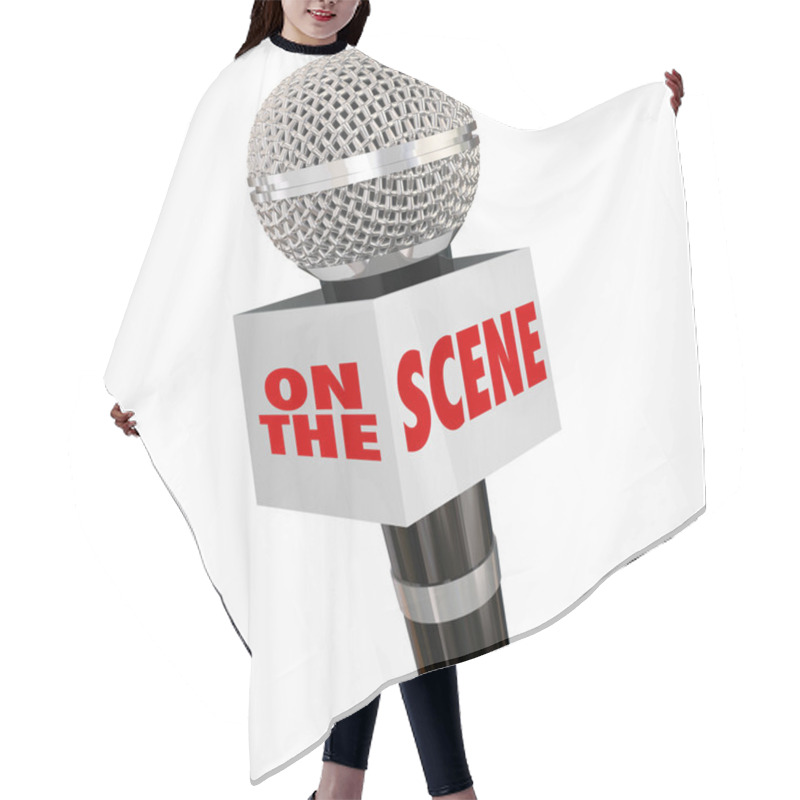 Personality  On The Scene Reporter Location Hair Cutting Cape