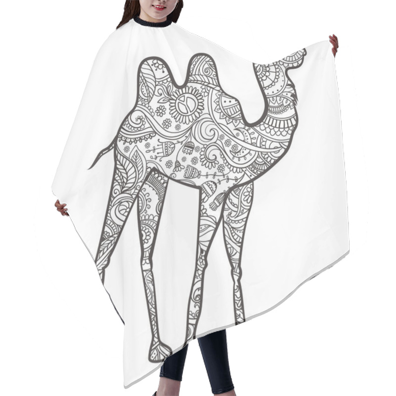 Personality  Beautiful Card Vector Hair Cutting Cape