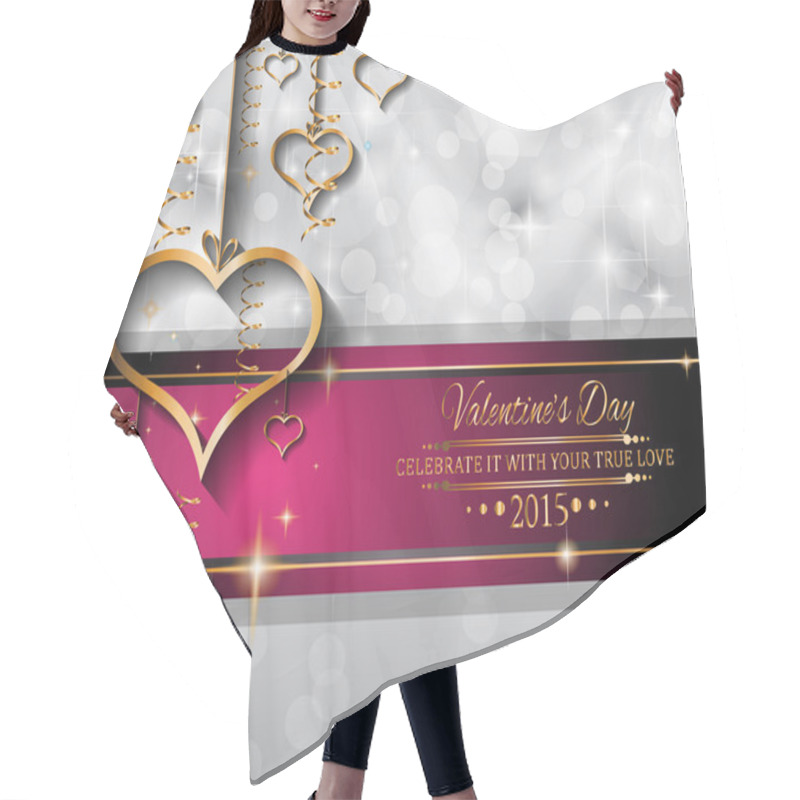 Personality  Valentines Day Background Hair Cutting Cape