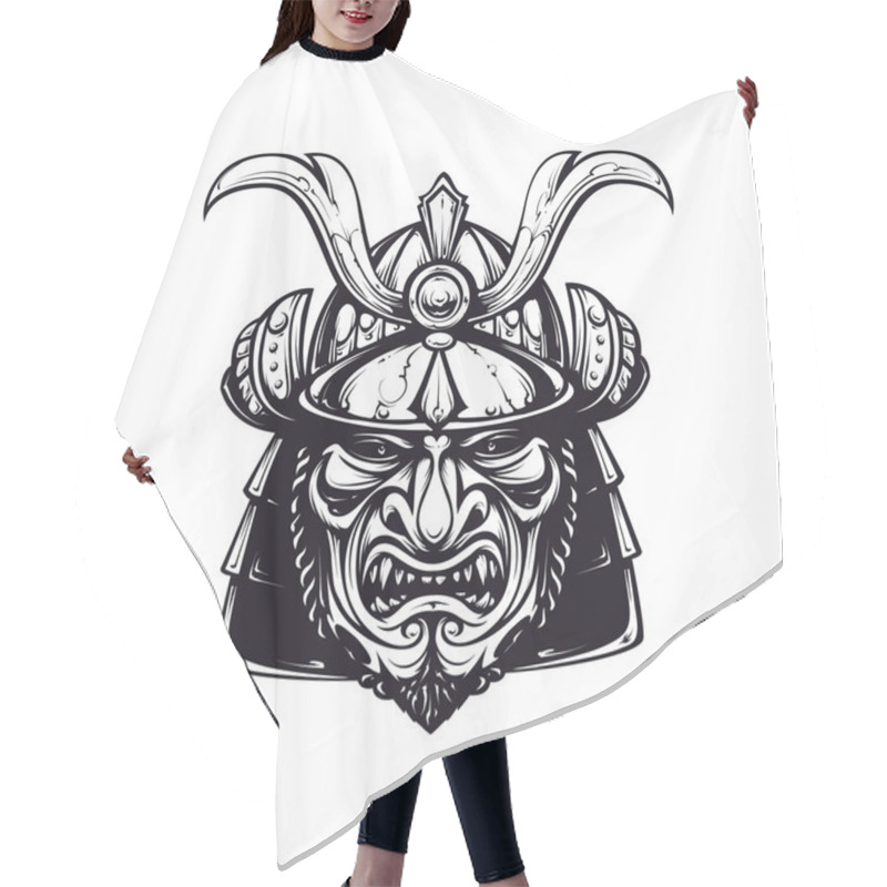 Personality  Samurai Mask Clip-art Hair Cutting Cape