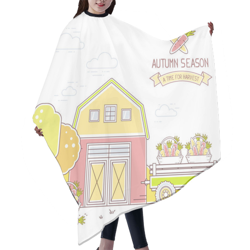 Personality  Agribusiness. Farming And Agricultural Theme Hair Cutting Cape