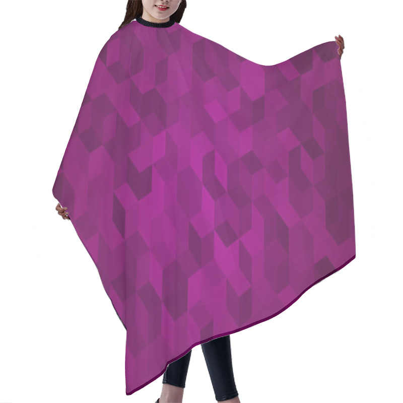 Personality  Abstract Background Of Isometric Cubes Hair Cutting Cape