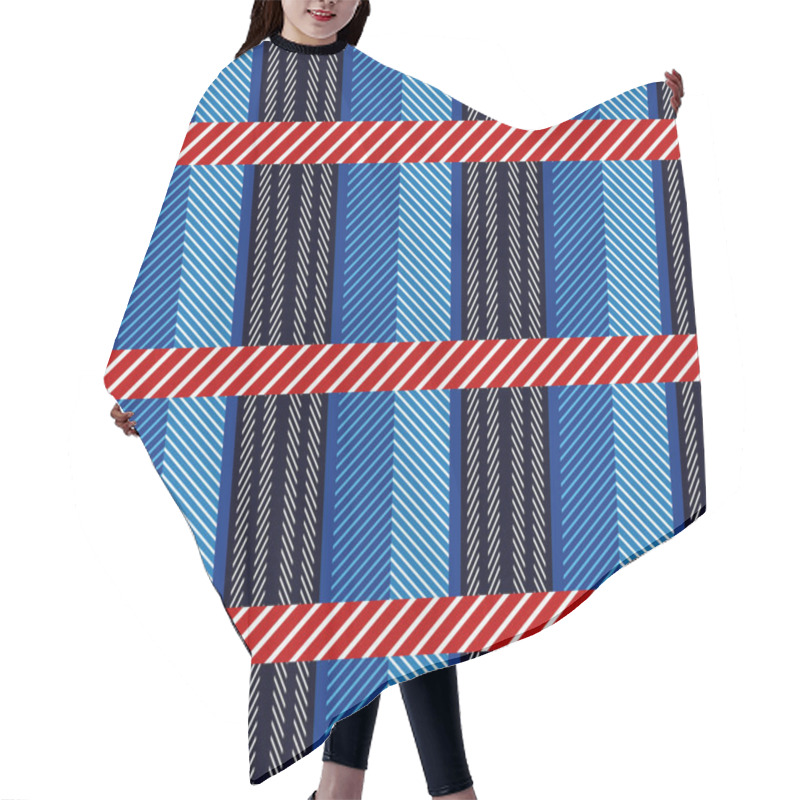 Personality  Seamless Cotton Textile Pattern. Hair Cutting Cape