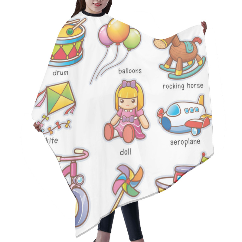 Personality  Cartoon Toys Vocabulary Hair Cutting Cape